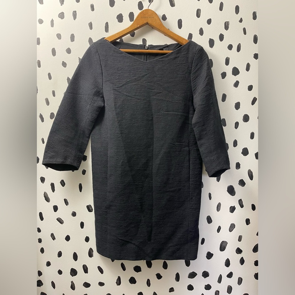 COS Navy shift mini dress